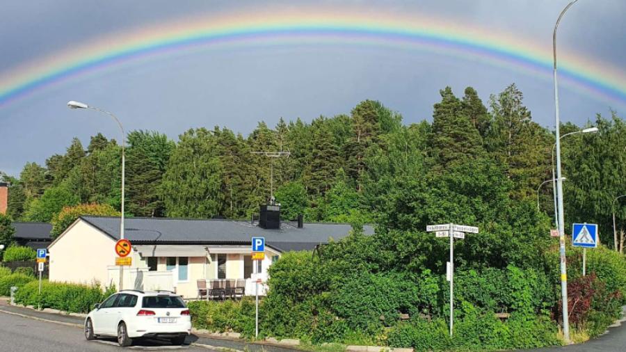 Vy korsningen Skjutbanevägen / Poppelvägen